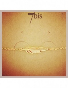 Bracelet fin plume droite...