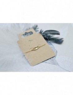 Bracelet fin plume droite... 2