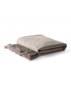 Plaid Taupe en zigzag en...