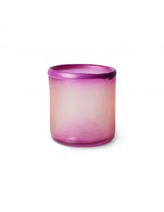 Photophore en verre, violet