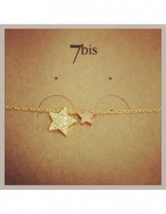 Bracelet double étoile doré...
