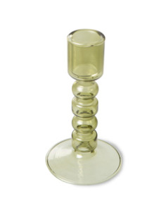 Bougeoir en verre M- Vert... 2