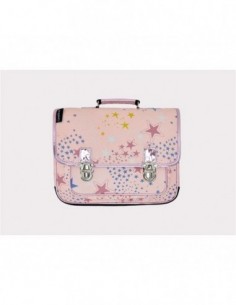 Cartable PM rêve d\'étoiles rose pâle LJC-2019/cartpm021