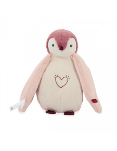 Peluche veilleuse manchot Rose 2