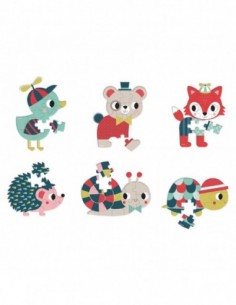 Mini puzzle Baby Forest 12...
