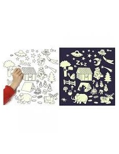 Pochette stickers phosphorescents Nature 2