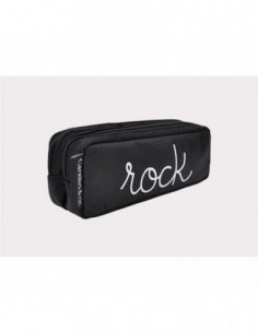 TROUSSE DOUBLE ROCK NOIR BRODÉE