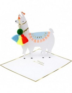 Carte à poser Lama