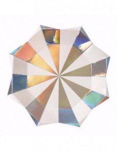 Grandes assiettes étoile rayonnante
