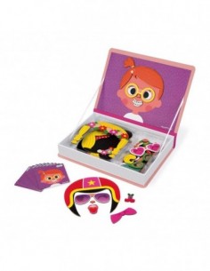 Magnéti'book Crazy Faces fille, 55 magnets