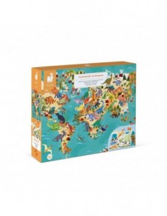 Puzzle éducatif géant Dinosaures 200 pcs