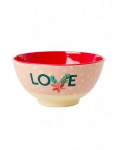 Bol en mélamine, taille medium, imprimé « Love »