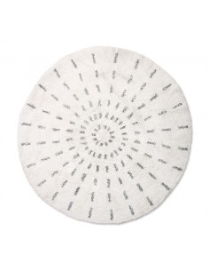 Tapis de Bain Rond  Noir et...