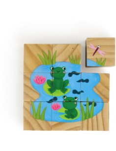 Cubes en bois Animaux 2